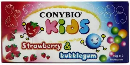 Conybio Kids Toothpaste (Strawberry & Bubblegum) Toothpaste (100 g, Pack of 2)