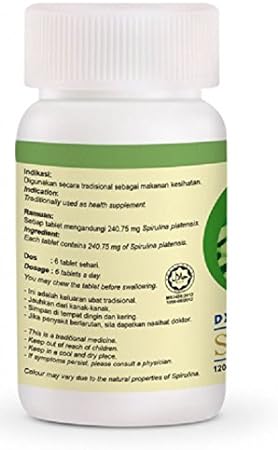 DXN Spirulina Tablets - Natural Cyanobacteria Supplement