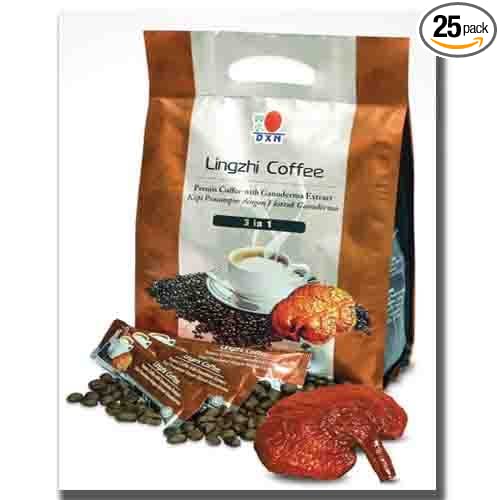 DXN Lingzhi 3 In 1 Ganoderma & Brazilian Coffee Powder - 25 X 20 Gms