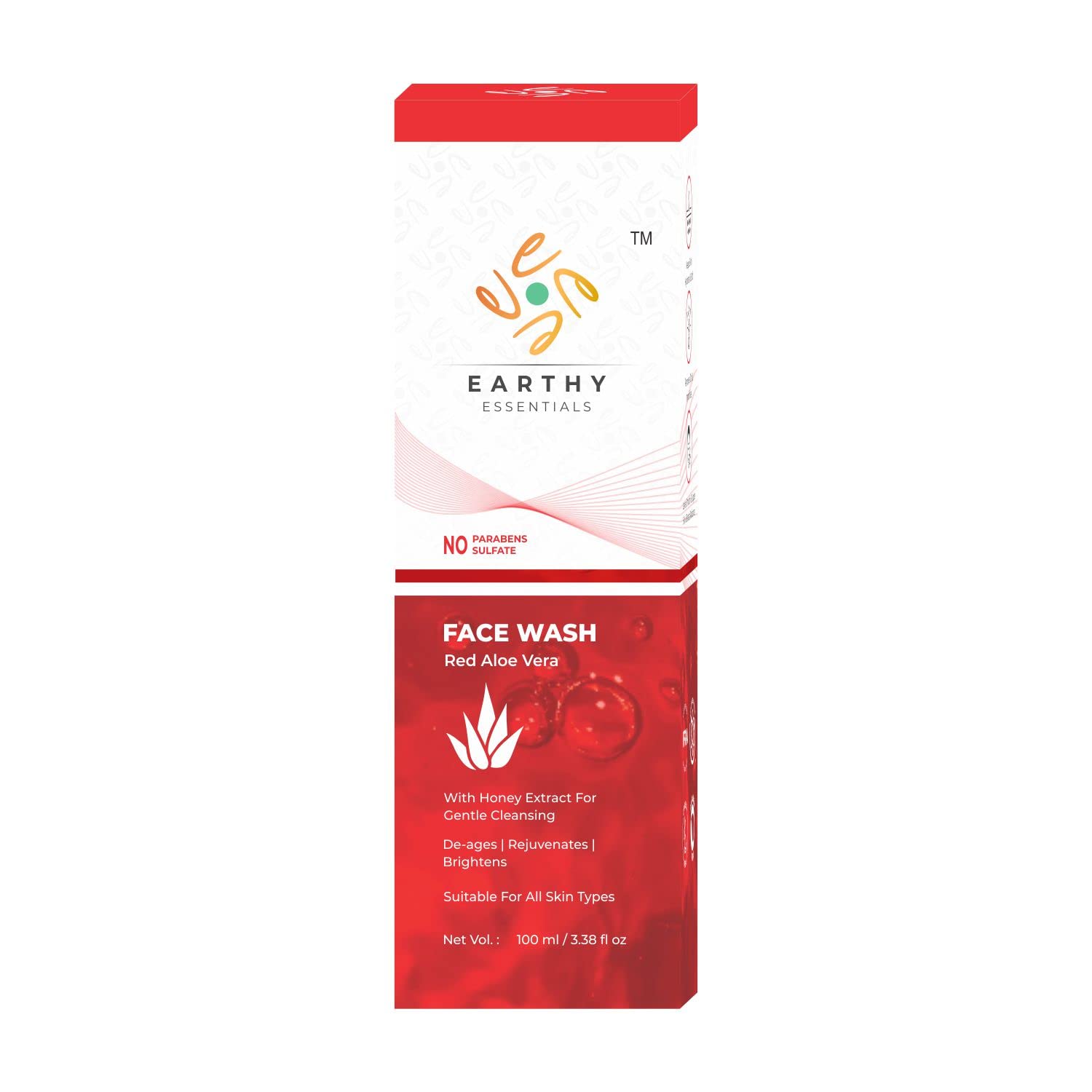 Earthy Essentials Red Aloe Vera Face Wash 100 ML