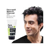 Ustraa Acne Control Face Wash with Neem and Charcoal 100 GRAM