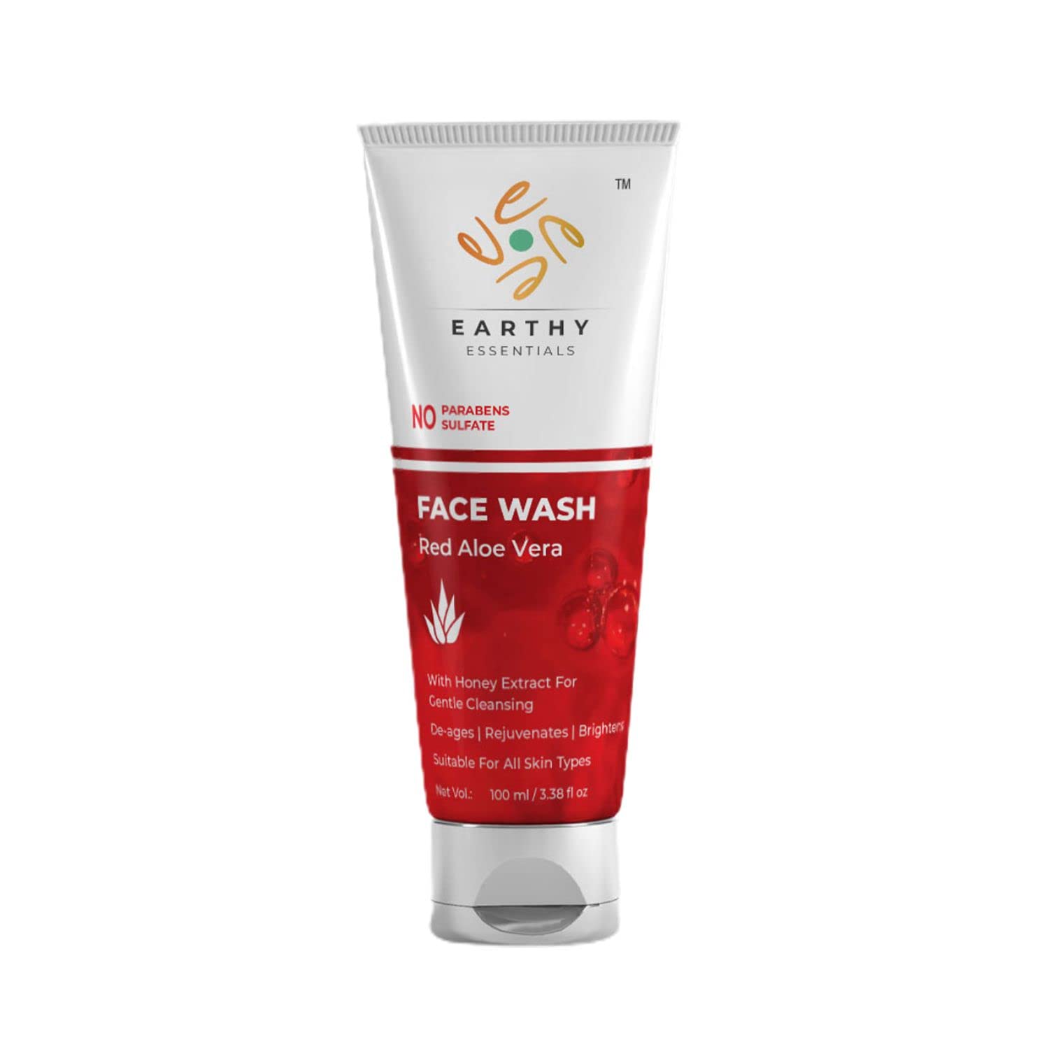 Earthy Essentials Red Aloe Vera Face Wash 100 ML