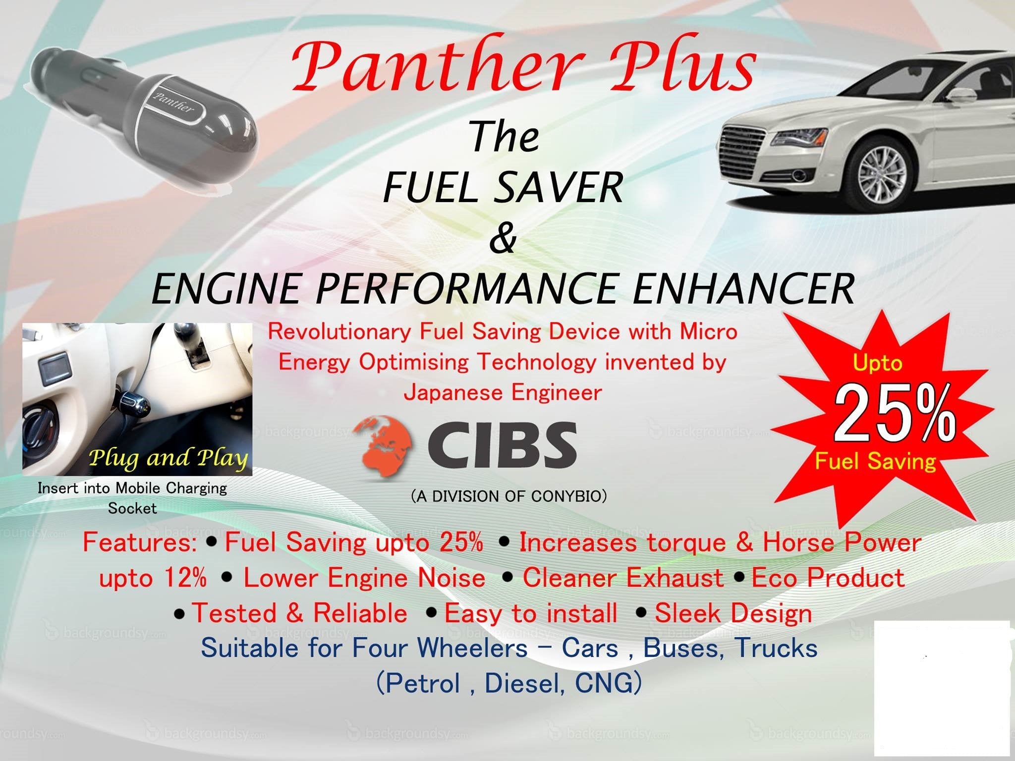 Conybio Panther Plus Fuel Saver - More Power, Less Fuel for Your Vehicle