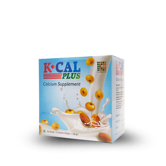 K-Cal Plus: Nourish Your Bones with Calcium, Skimmed Milk, and Soy Bean ( 10 gm Sachets 15 Nos)