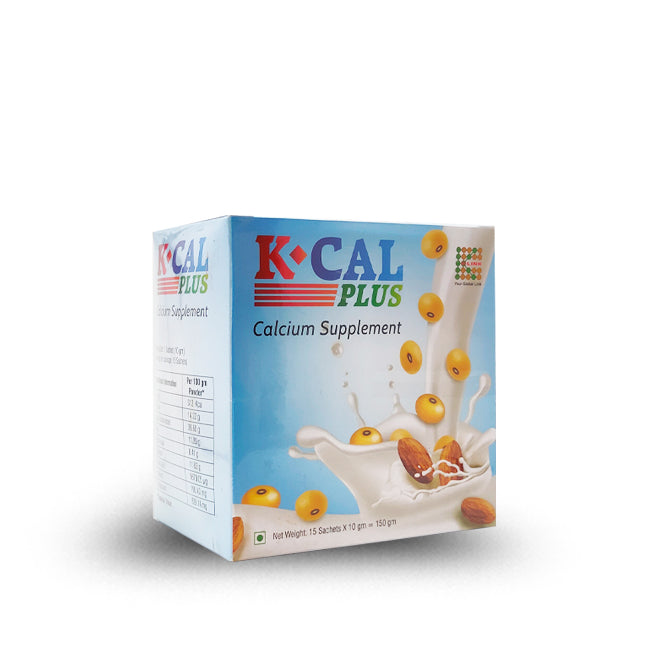 K-Cal Plus: Nourish Your Bones with Calcium, Skimmed Milk, and Soy Bean ( 10 gm Sachets 15 Nos)