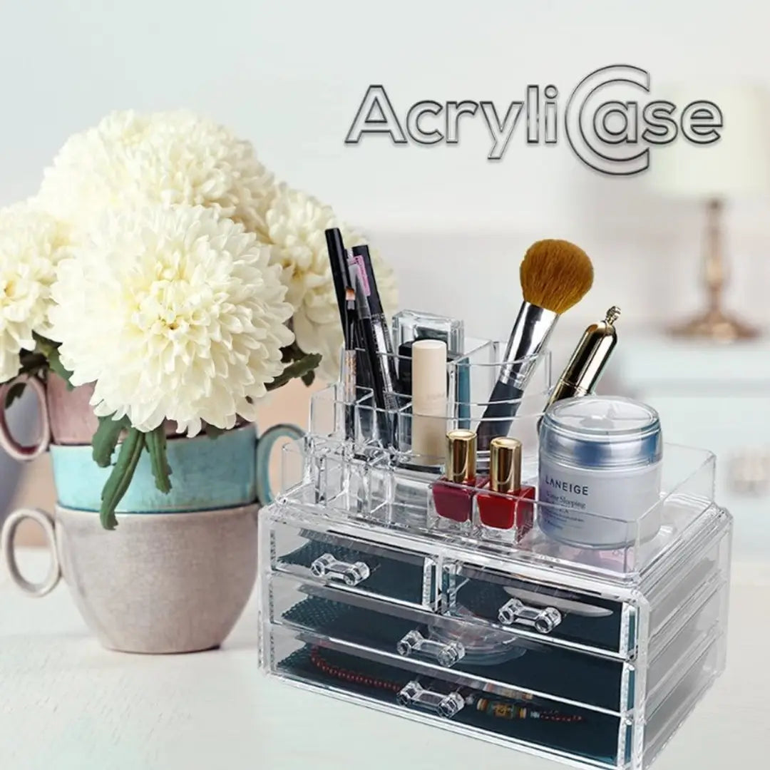Acrylic Jewellery  Cosmetic Organizer: 4 Drawer