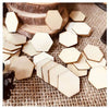 Blank Hexagonal Shape Wooden Laser Cut For Decoration Products (Pack Of 50)