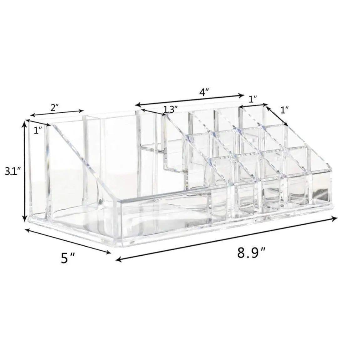 Acrylic Makeup Cosmetic Organizer, 16 Section