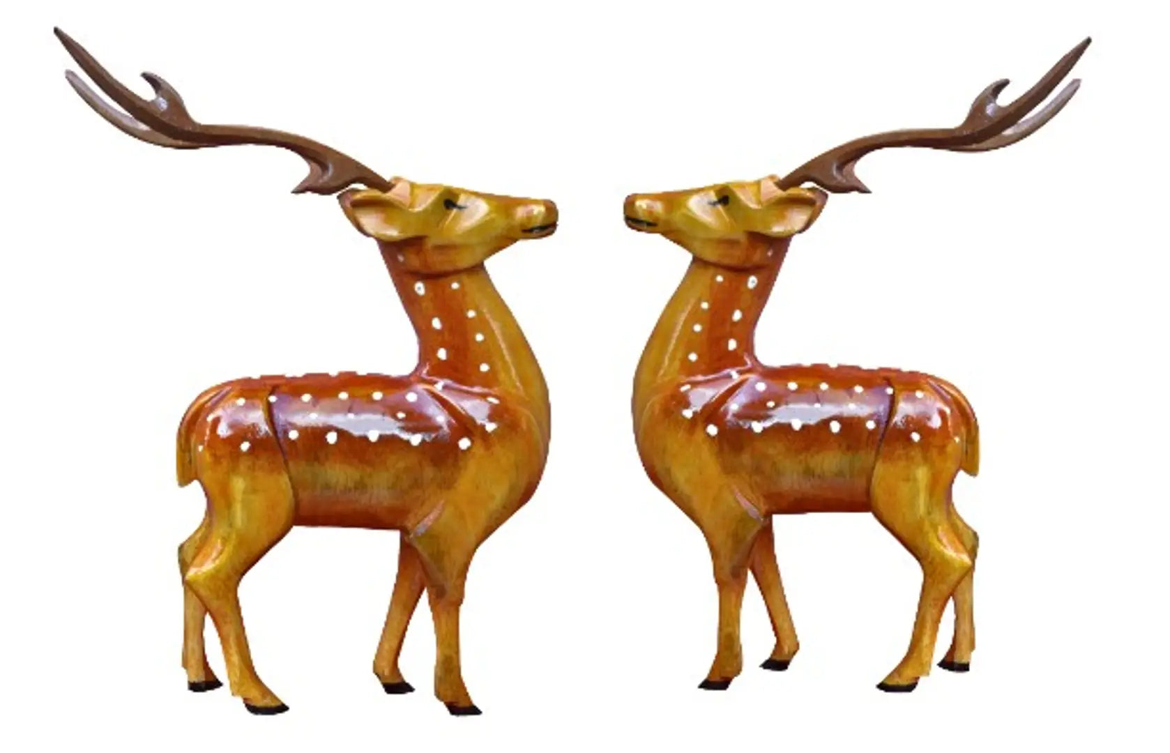 Home decor item ldquo;DEER rdquo; wooden handicraft showpieces  product for home  decoration. Make your home and office, attractive and different.