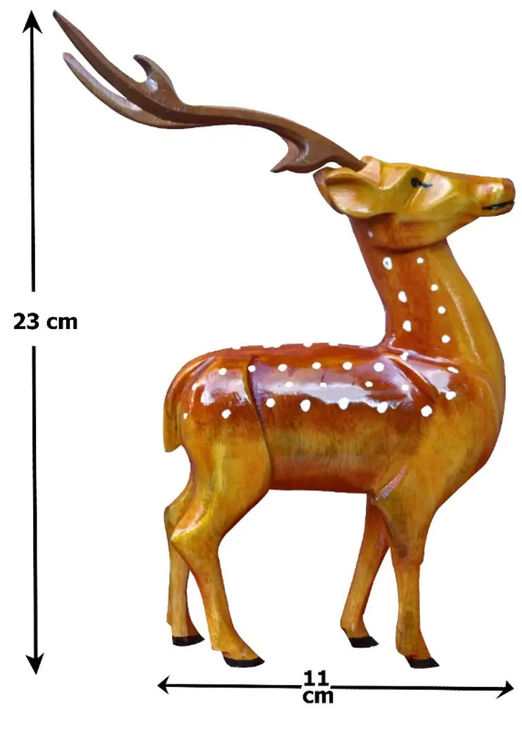 Home decor item ldquo;DEER rdquo; wooden handicraft showpieces  product for home  decoration. Make your home and office, attractive and different.