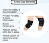 Adjustable Knee Cap Support Brace for Sports | Gym | Running | and Protecti (Free Size)