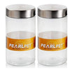 Pearlpet Plus PET Plain Jar Set, 1.7 Litres, Set of 2