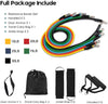 Resistance Bands Set for Exercise, Stretching, and Workout Toning Tube Kit with Foam Handles, Door Anchor