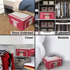 Home Stuff Storage Boxes | Closet Organizer Cloth Storage Boxes for Wardrobe - 88 Litre