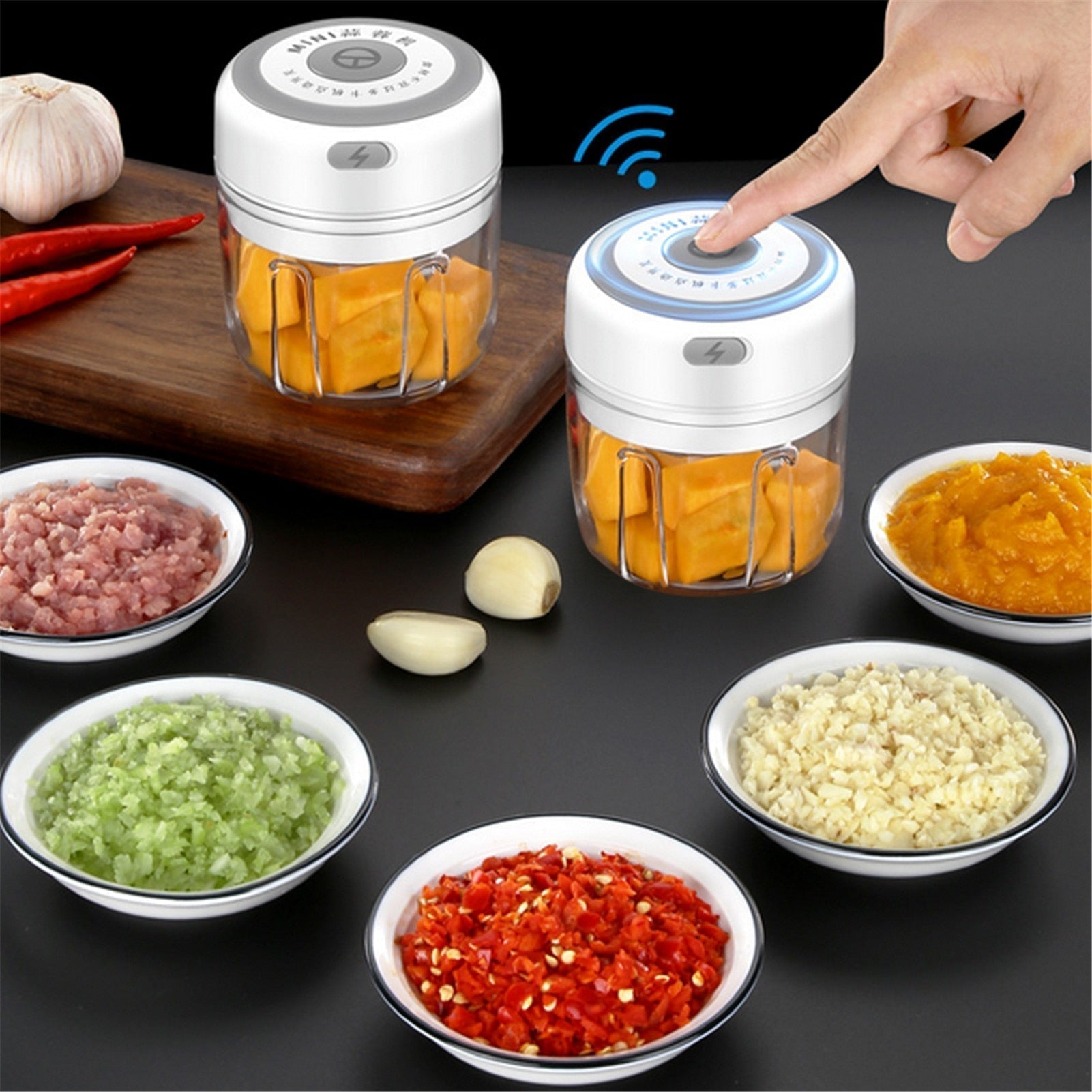 Electric Food Crusher Mini Garlic machine | Vegetable Crusher & Chopper For Kitchen