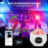 LED Colorful Star Galaxy Projector | Ocean Wave Night Light Rotate Starry Sky Projector| Bluetooth Speaker Room Decor Kids Gifts